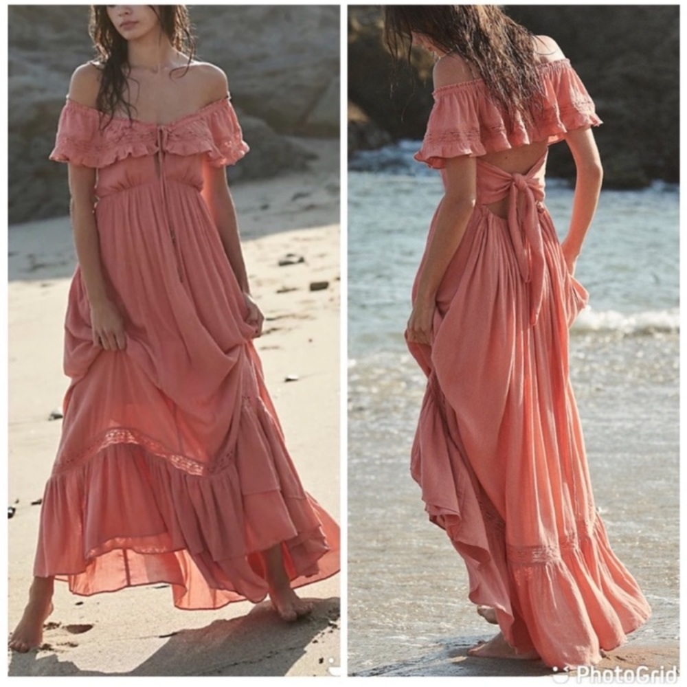 Free people moonlight maxi savannah red